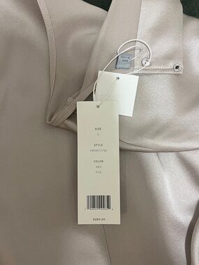 Vince Silk Blouse in Light Taupe